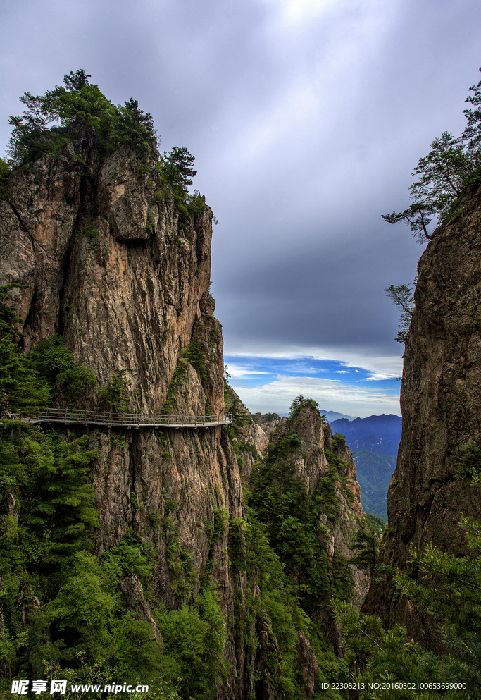 春景山峰