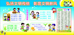 学生品德修养宣传栏