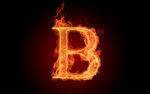 火焰 素材 超酷 酷炫 字母B