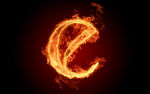 火焰 素材 超酷 酷炫 字母E
