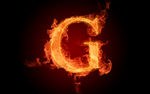 火焰 素材 超酷 酷炫 字母G