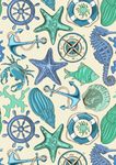海底 海马 海星 绘画 彩色