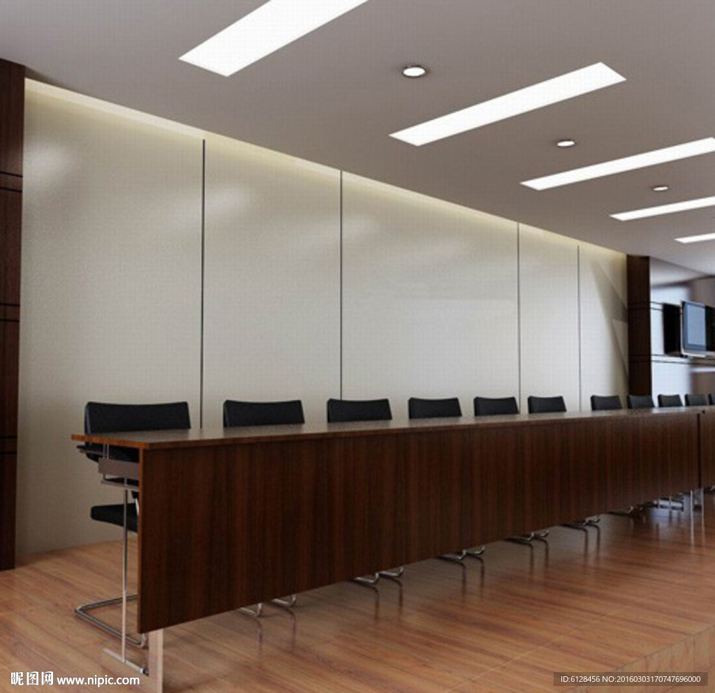 大会议室模型灯光贴图全套场景