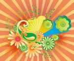 矢量时尚花纹元素