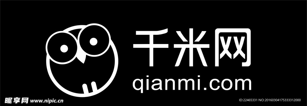 千米网标志 矢量图