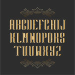金色字母