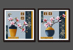 玉兰无框画