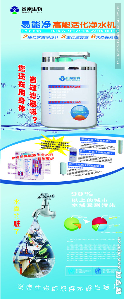 易能净水机 展架