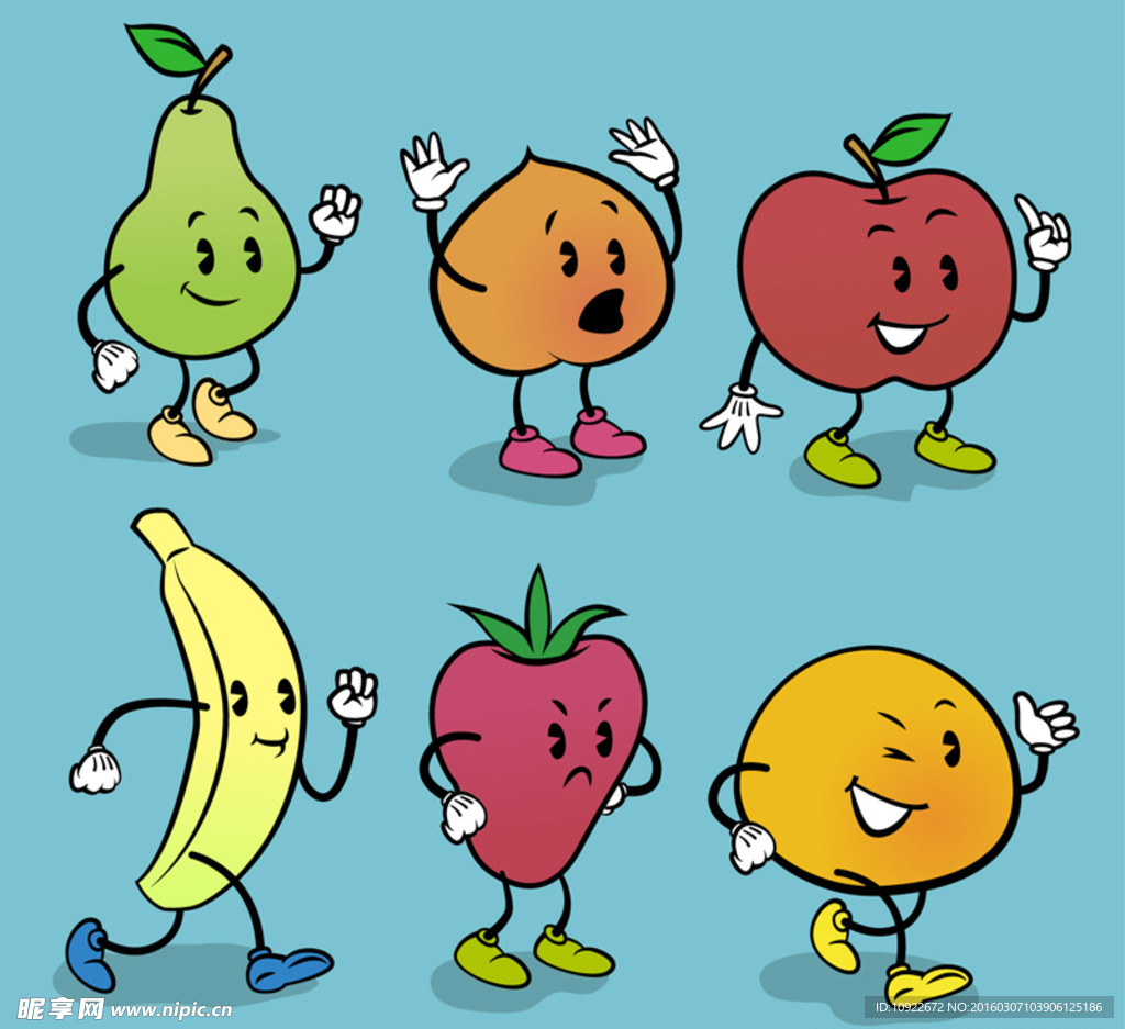 可爱表情 水果