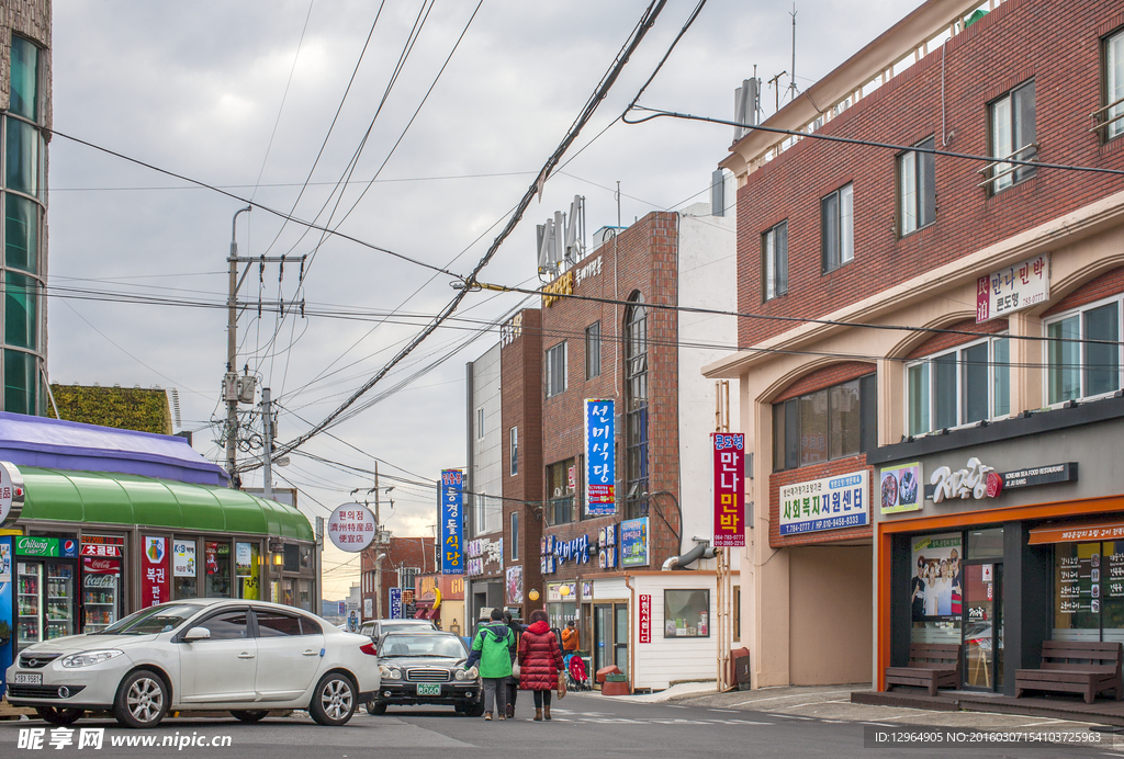 韩国济州岛商业街