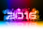 幻彩2016年艺术字矢量素材