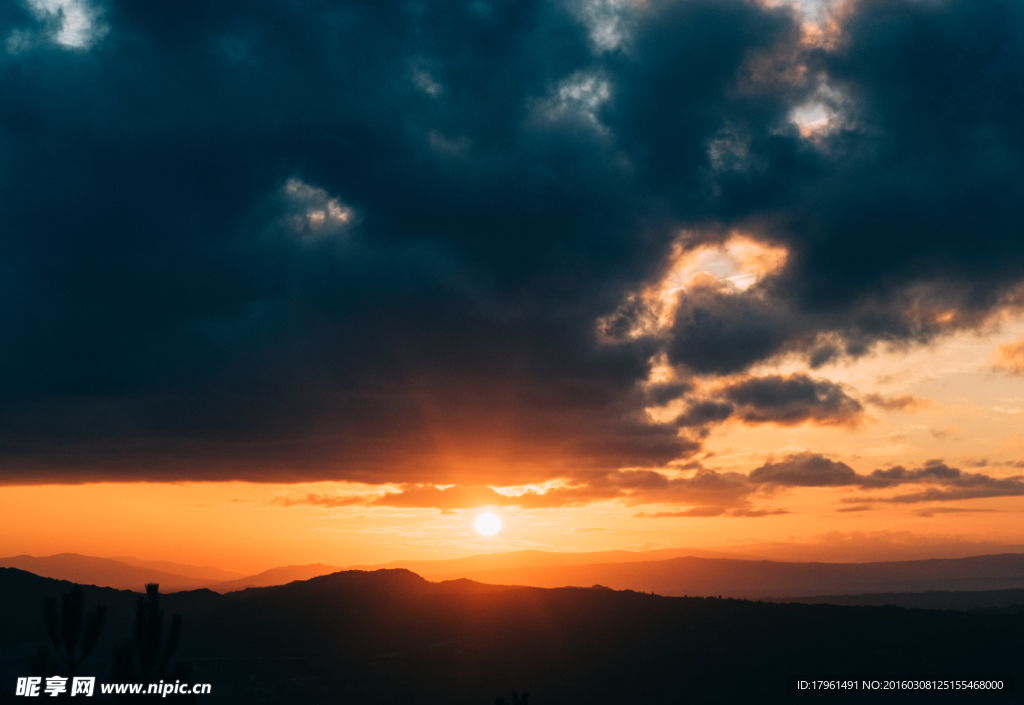 祖山夕阳