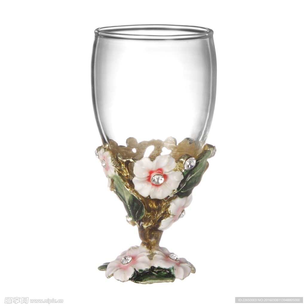 花朵玻璃杯