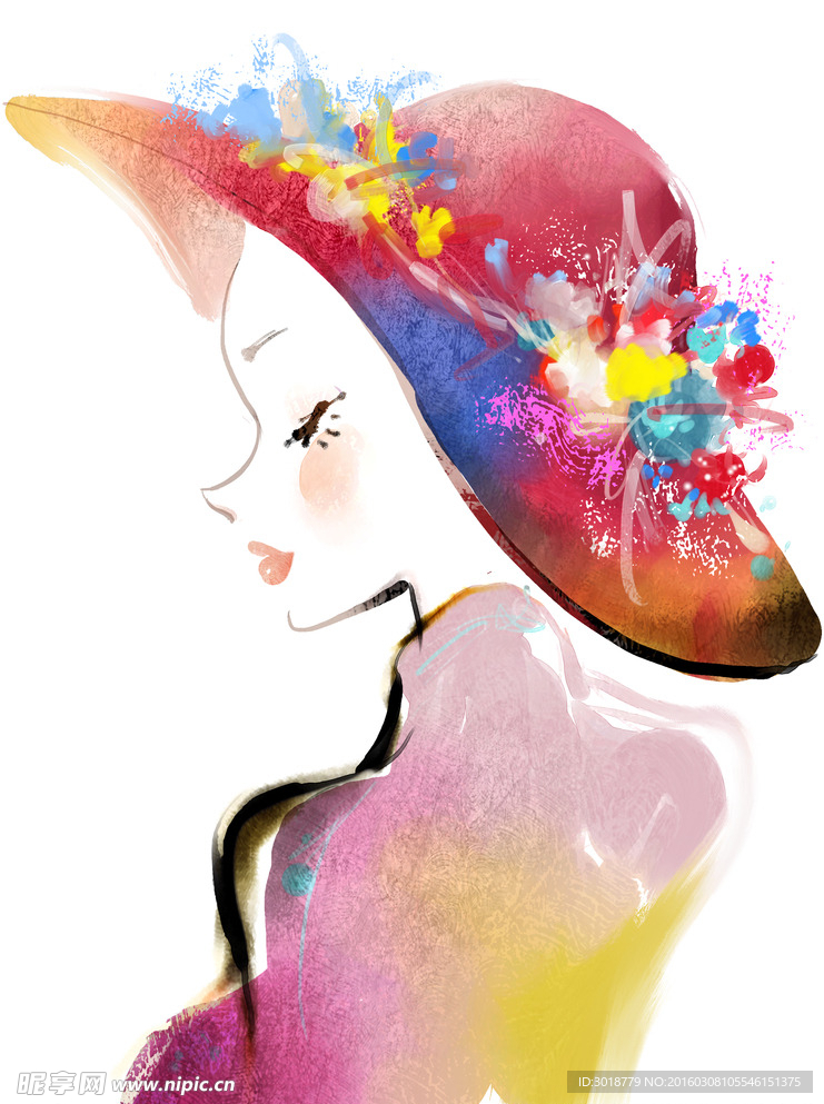 女士素描