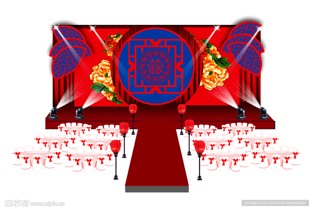 中式婚礼   舞台