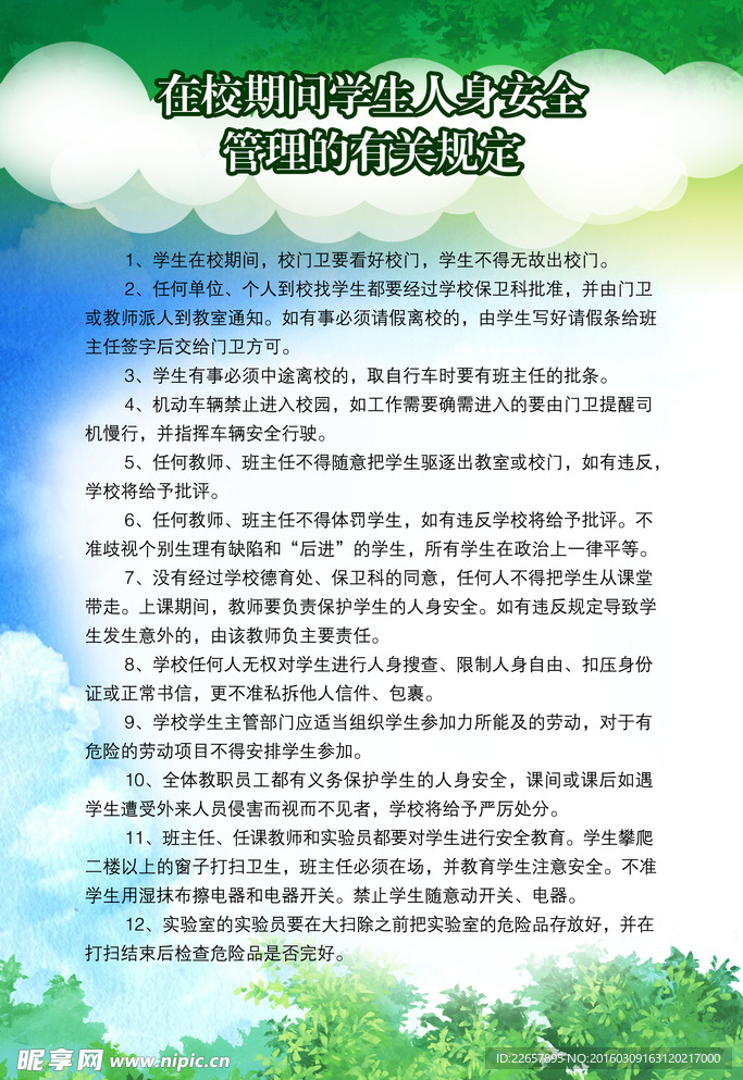 安全制度海报