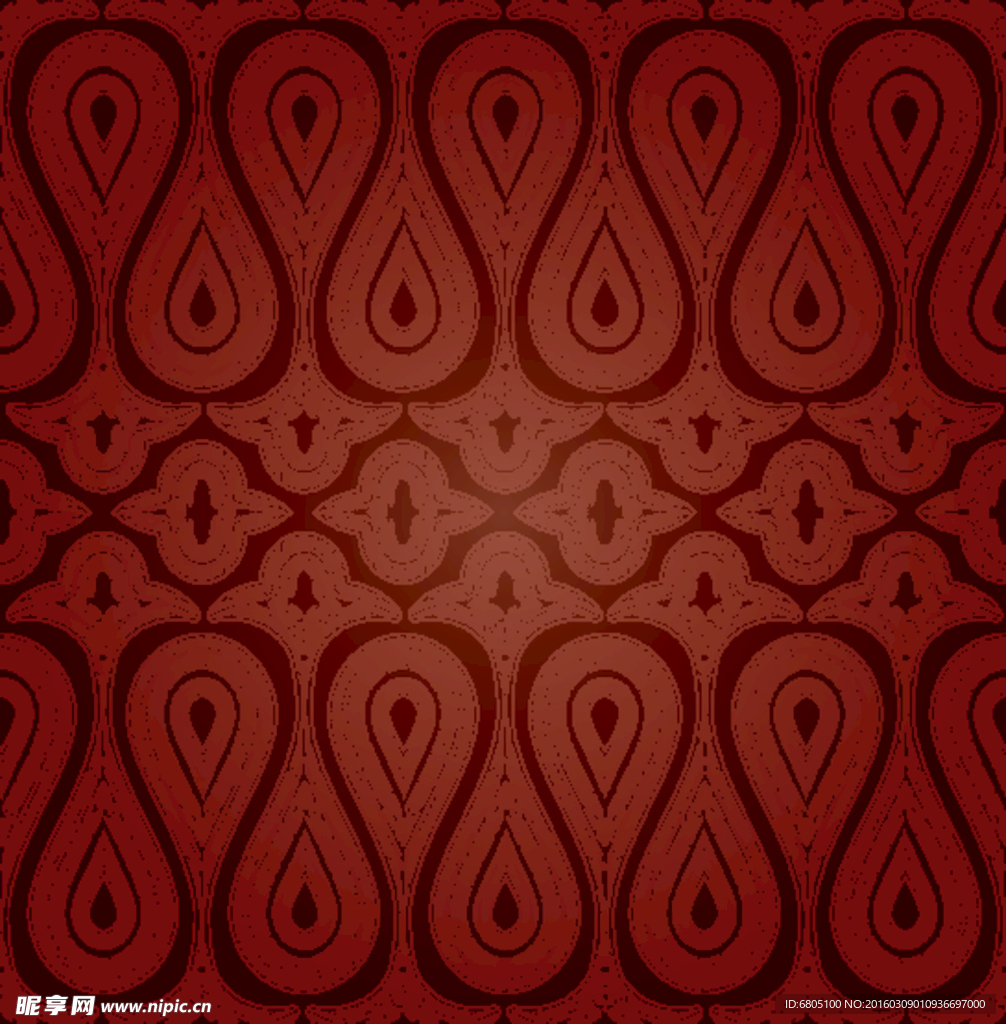 矢量循环花纹背景底纹