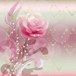 矢量玫瑰花背景底纹
