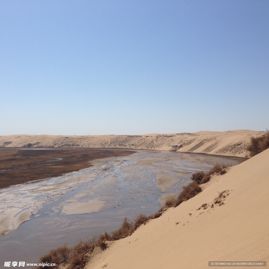 库布齐沙漠河流