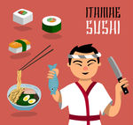 日本厨师和 料理