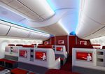 787飞机 内饰 3D效果图