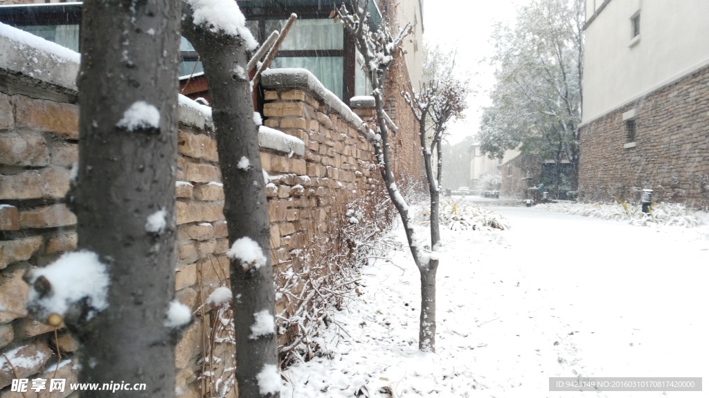 别墅雪景