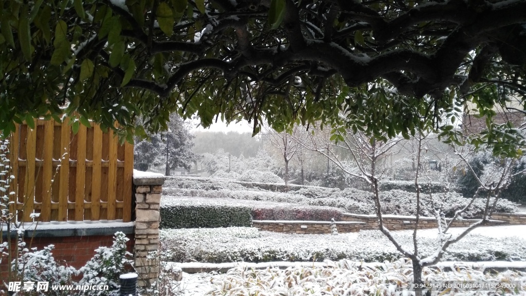 别墅雪景