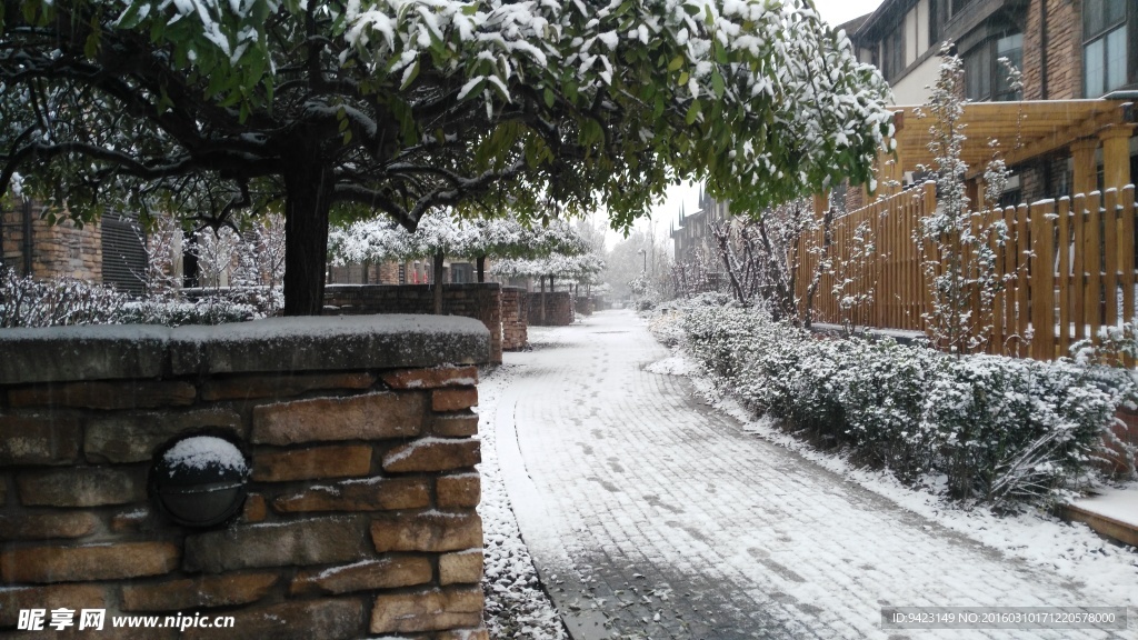 别墅雪景