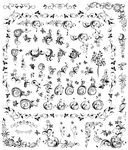 复古边角花纹