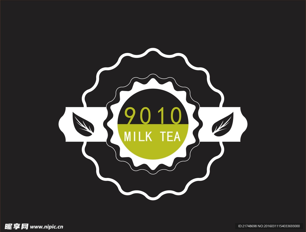 9010奶茶店logo