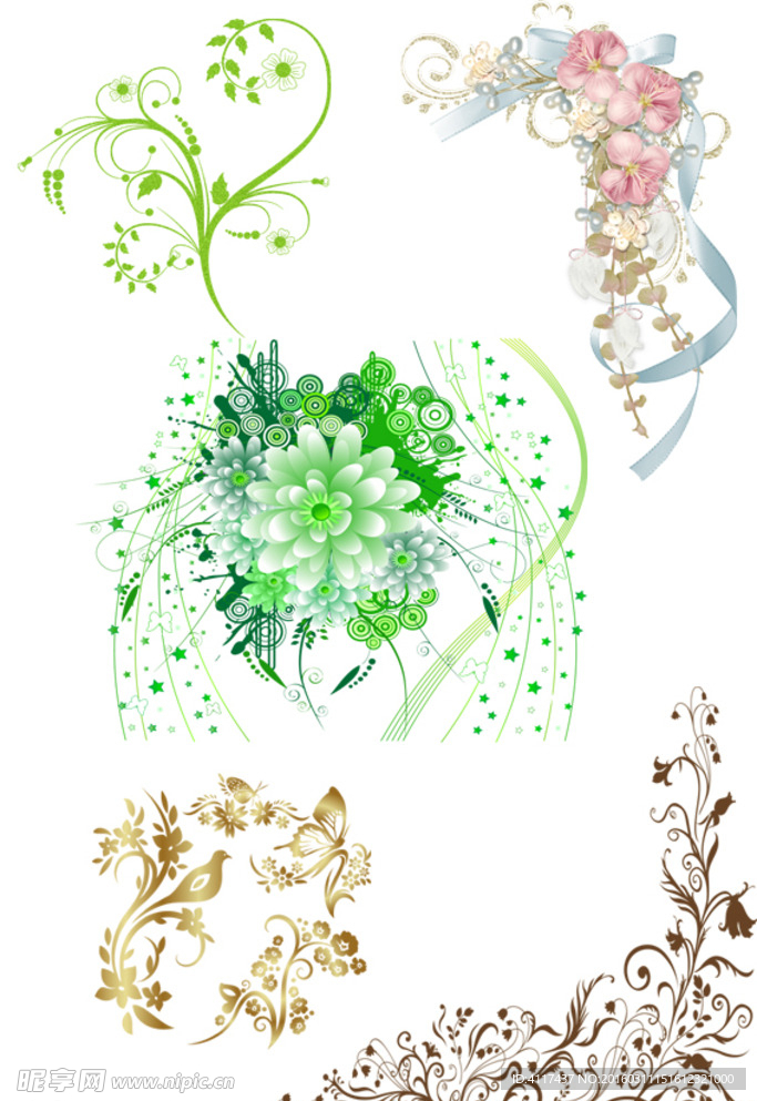唯美欧式花纹