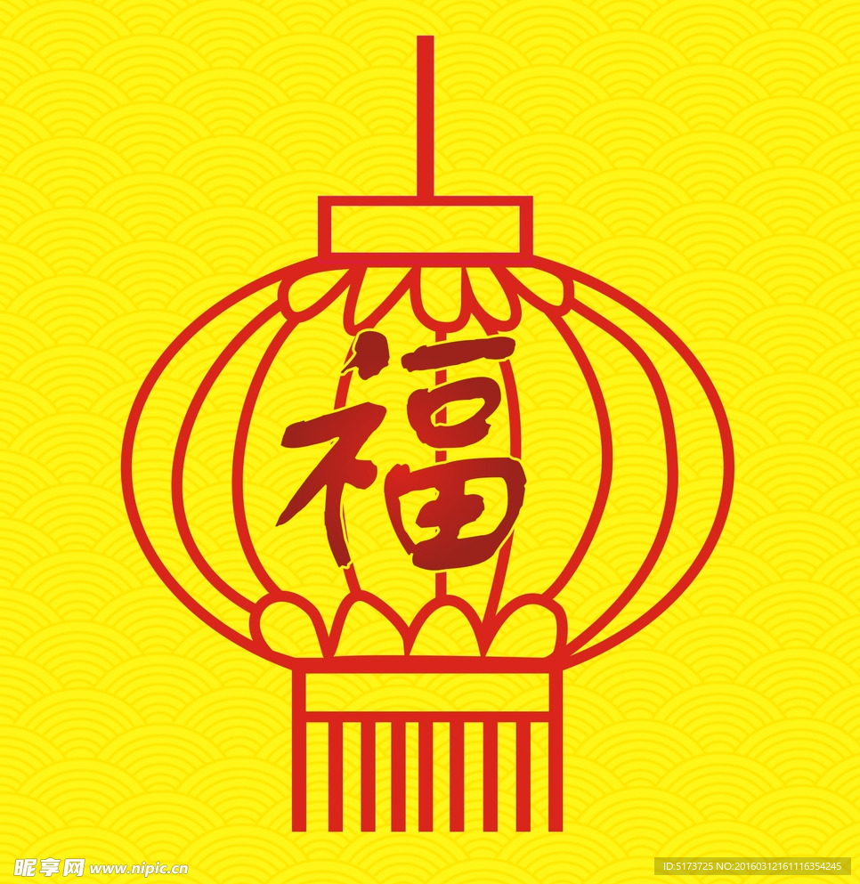 灯笼 线条 素描