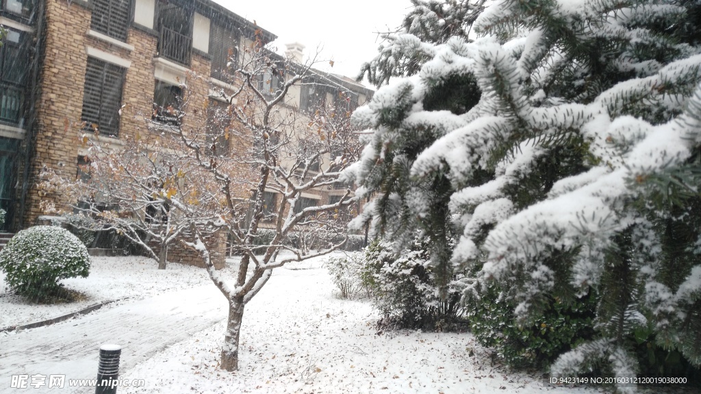 别墅雪景