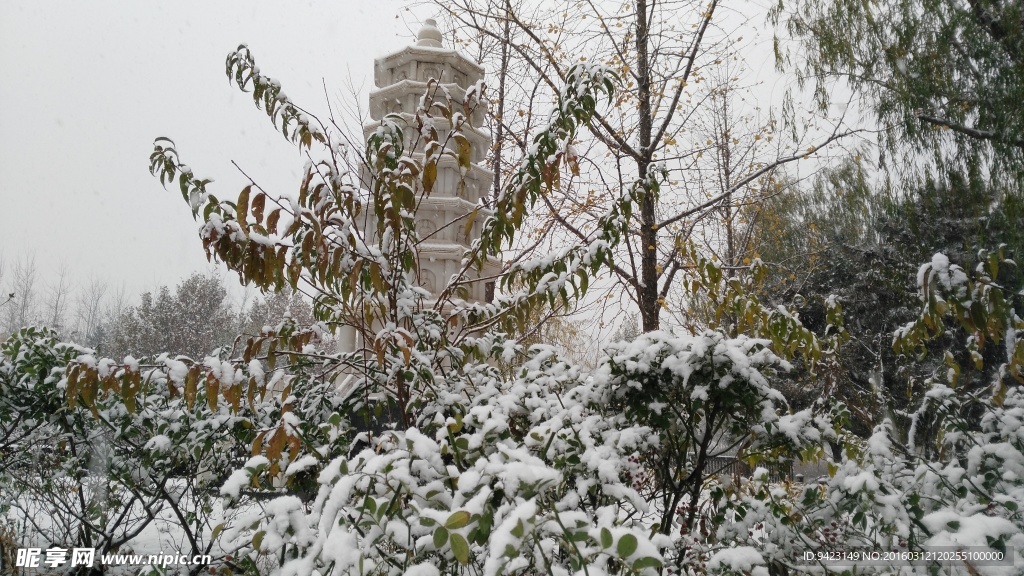 别墅雪景