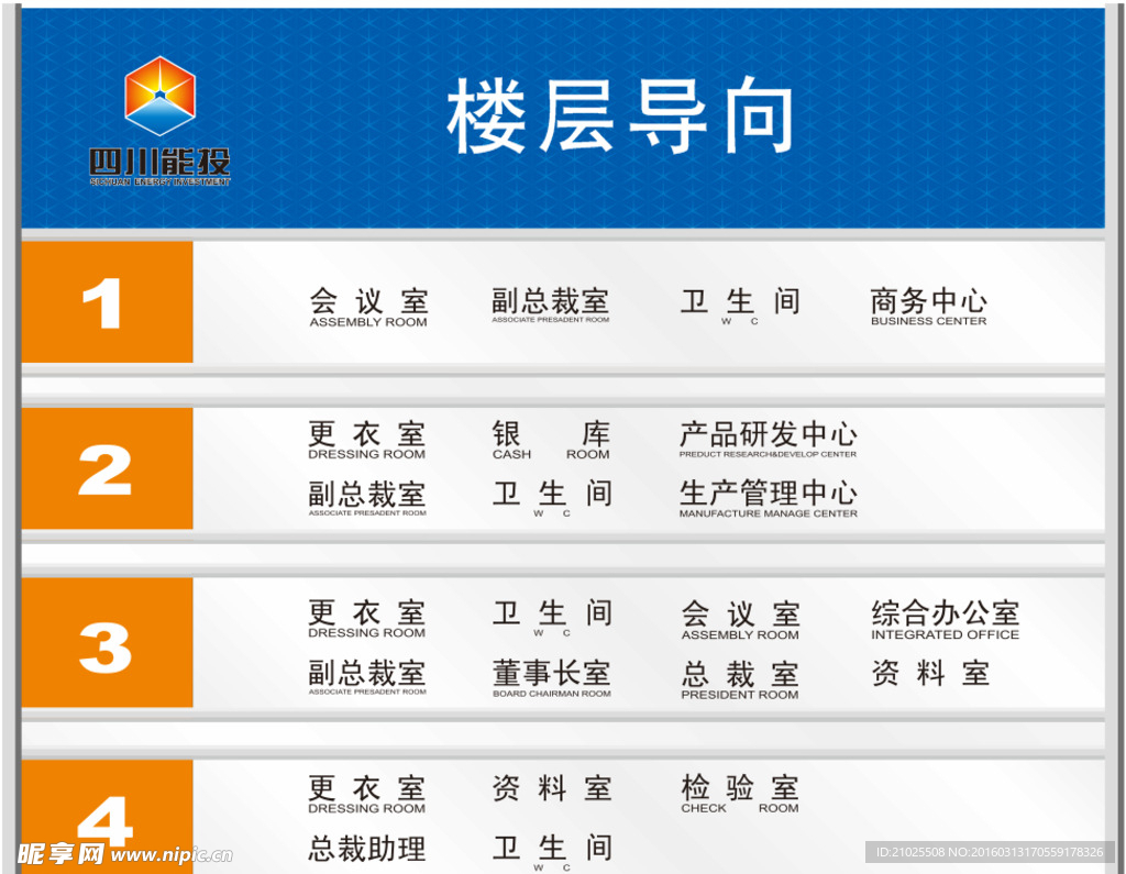 楼层导向图