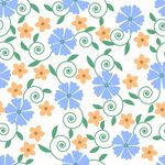 矢量循环花纹背景底纹