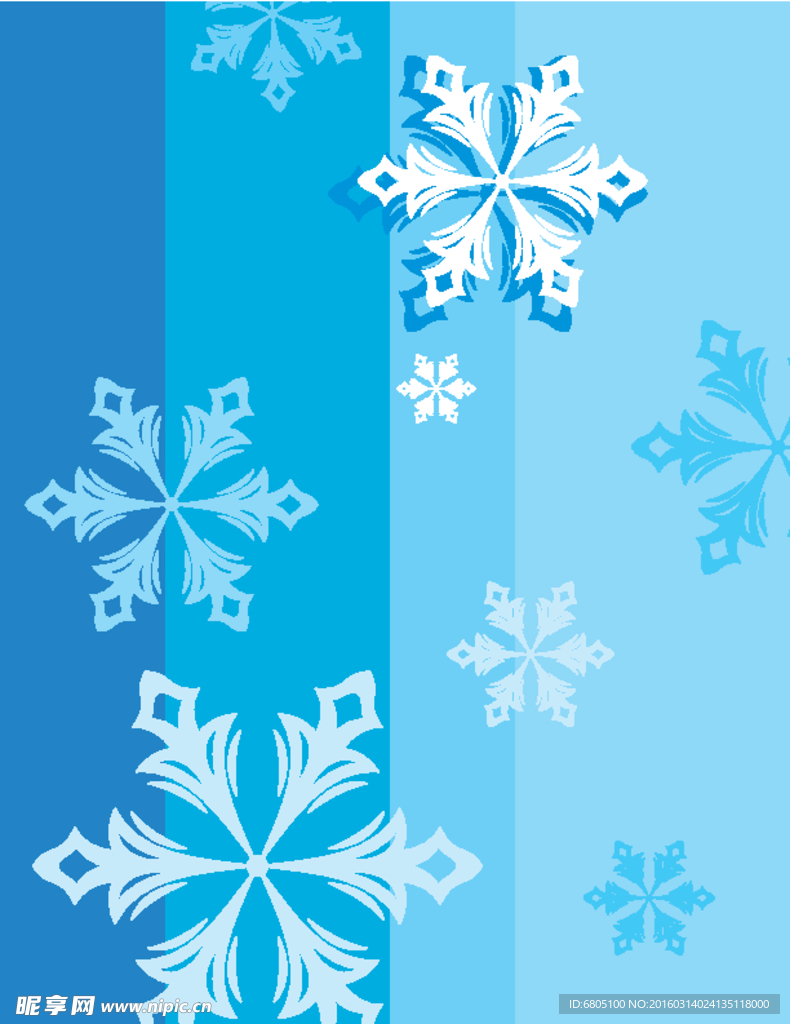 矢量雪花背景底纹