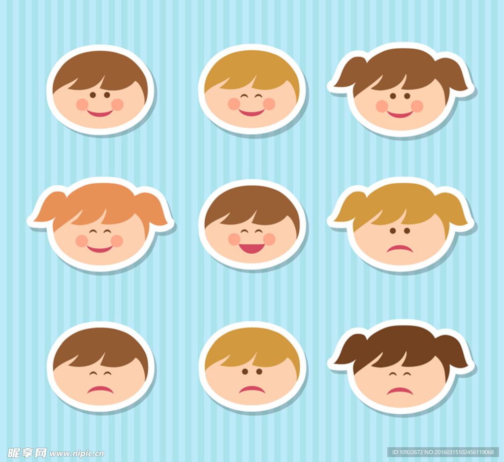 孩子头像 贴纸