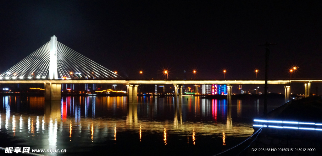 银盆岭大桥夜景