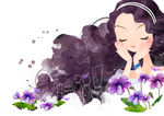 时尚美女白领化妆