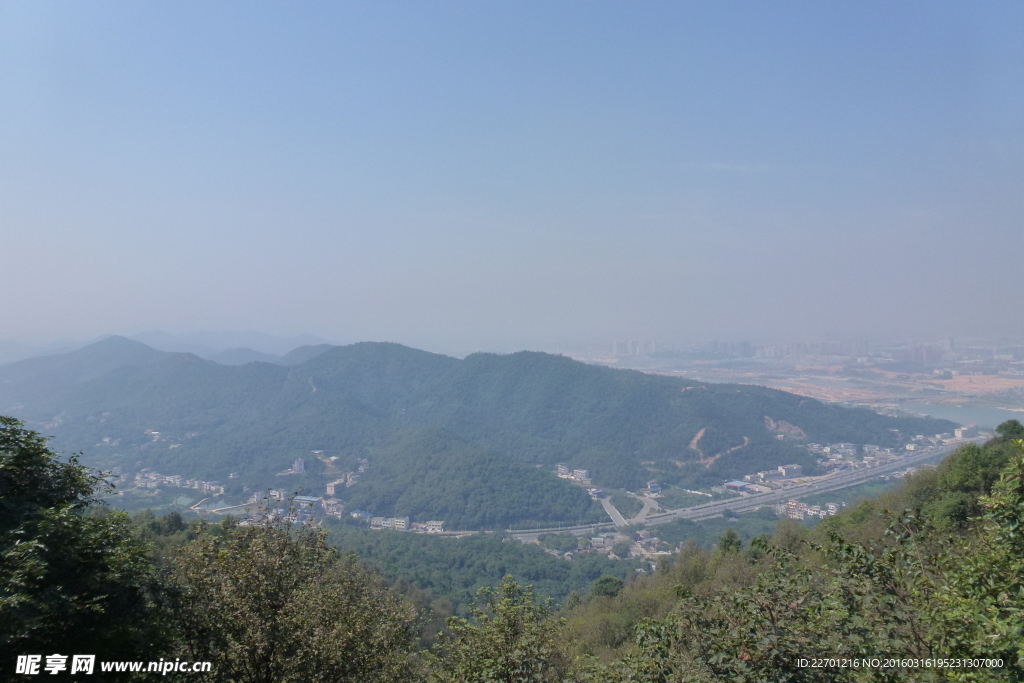 岳麓山顶的风景