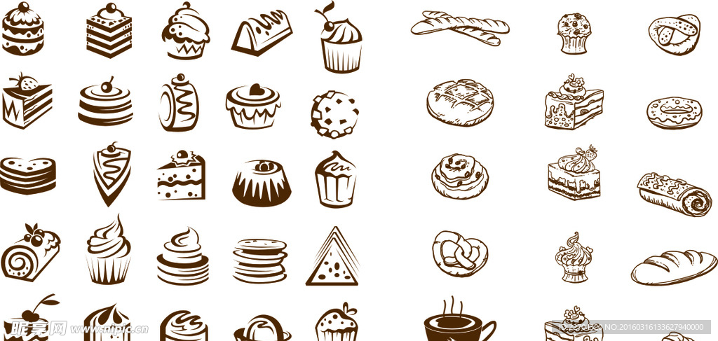 面包  蛋糕  草莓   标志
