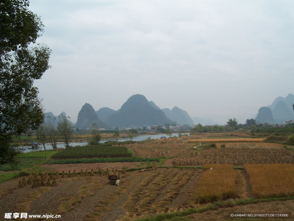 桂林阳朔遇龙河风景