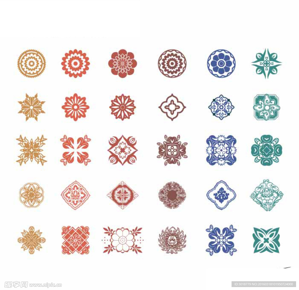 对称花纹