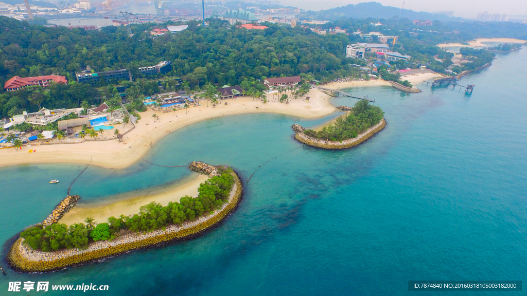 漂亮的新加坡海景