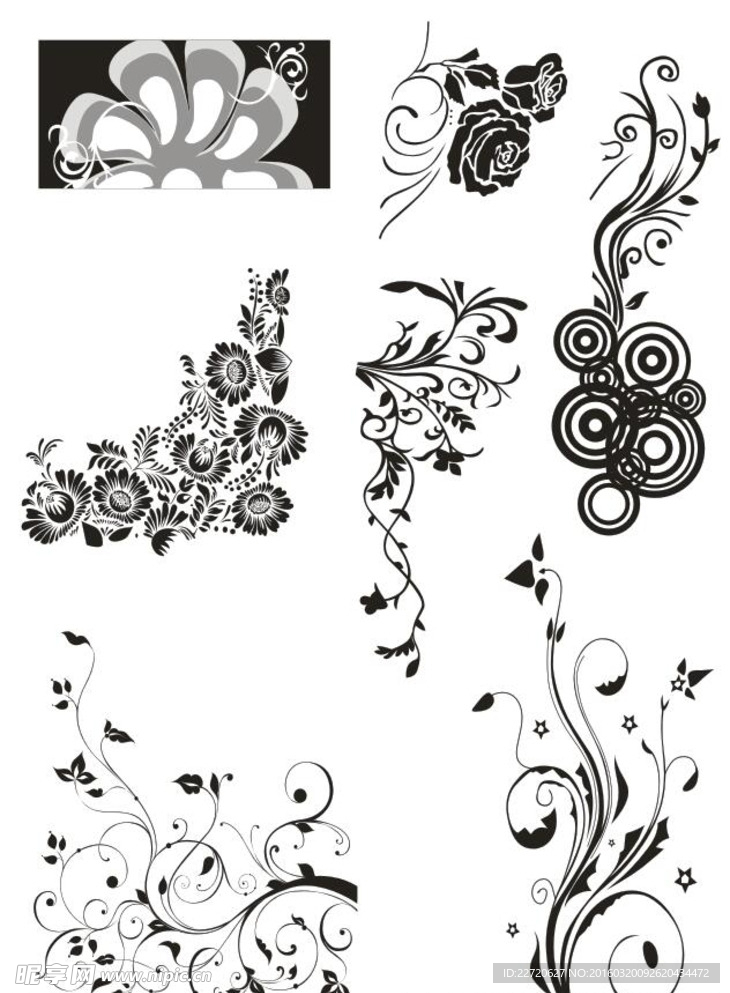 矢量花纹