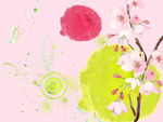蝴蝶鲜花花纹