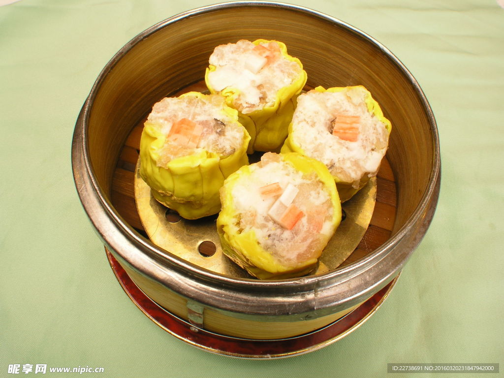 鲜虾干蒸烧麦