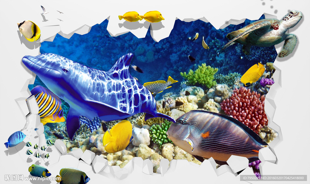 爱丽舍3D晶彩砖背景