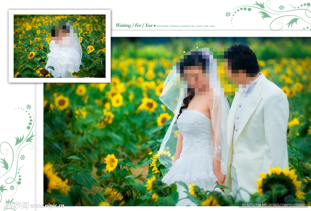 婚纱情侣相册模版